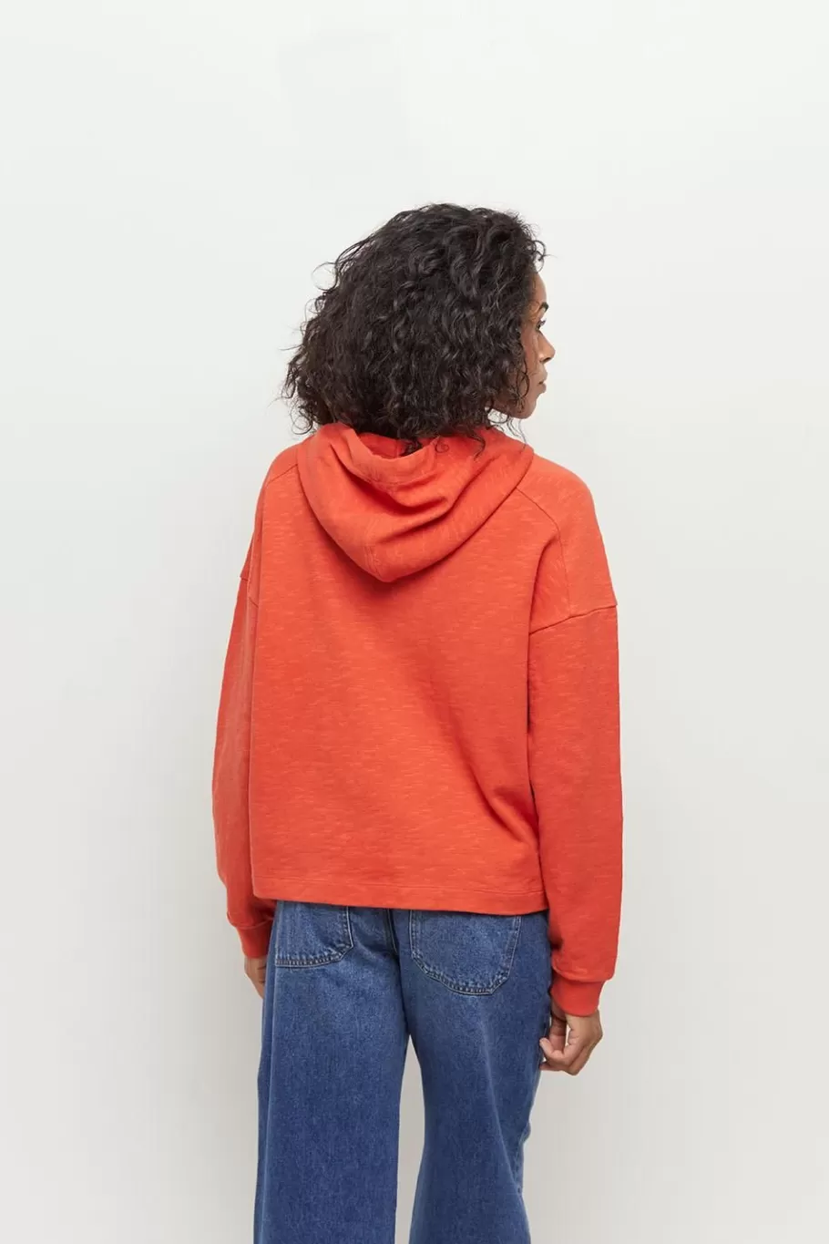 One Step Pulls, Gilets & Sweats^Maori - Sweat Capucine Coton Bio Visuel Danseuse Flocage Gomme Paillete