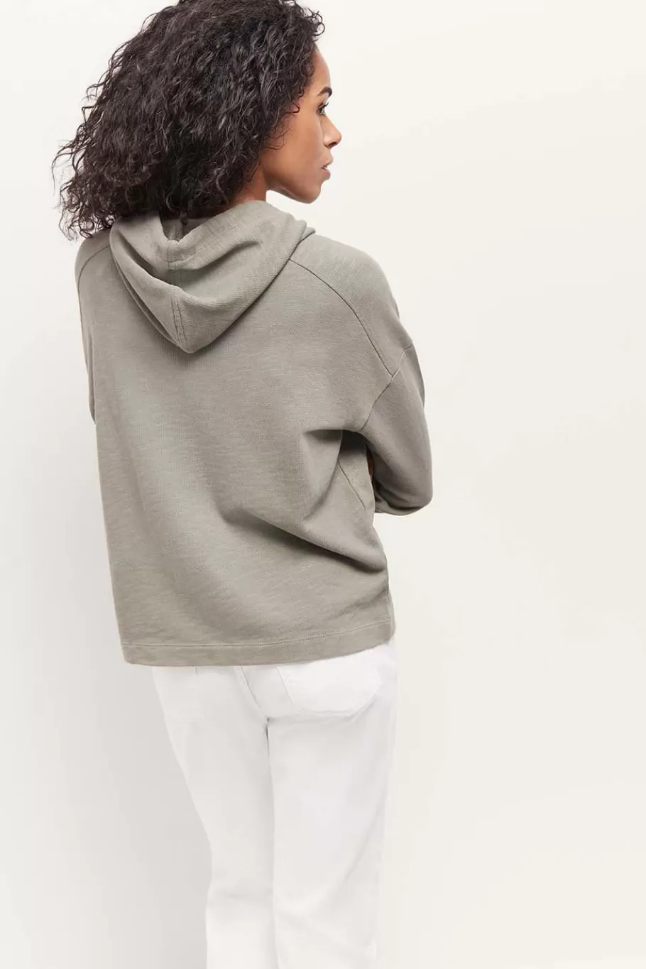 One Step Pulls, Gilets & Sweats^Maori - Sweat Vetiver Coton Bio Visuel Danseuse Flocage Gomme Paillete