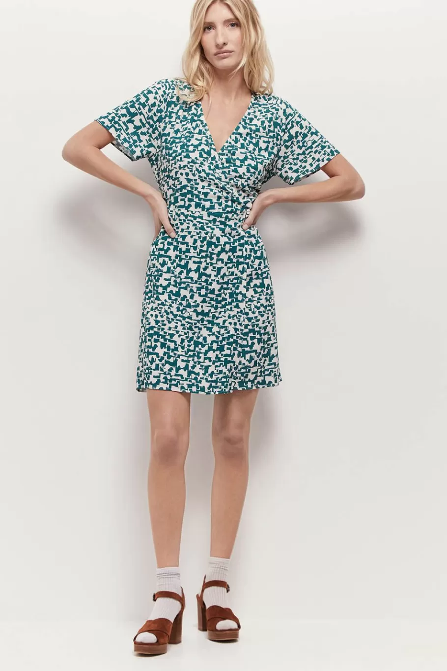 One Step Robes & Combinaisons^Radny - Robe Ecrue A Imprime Ecorce Urbaine