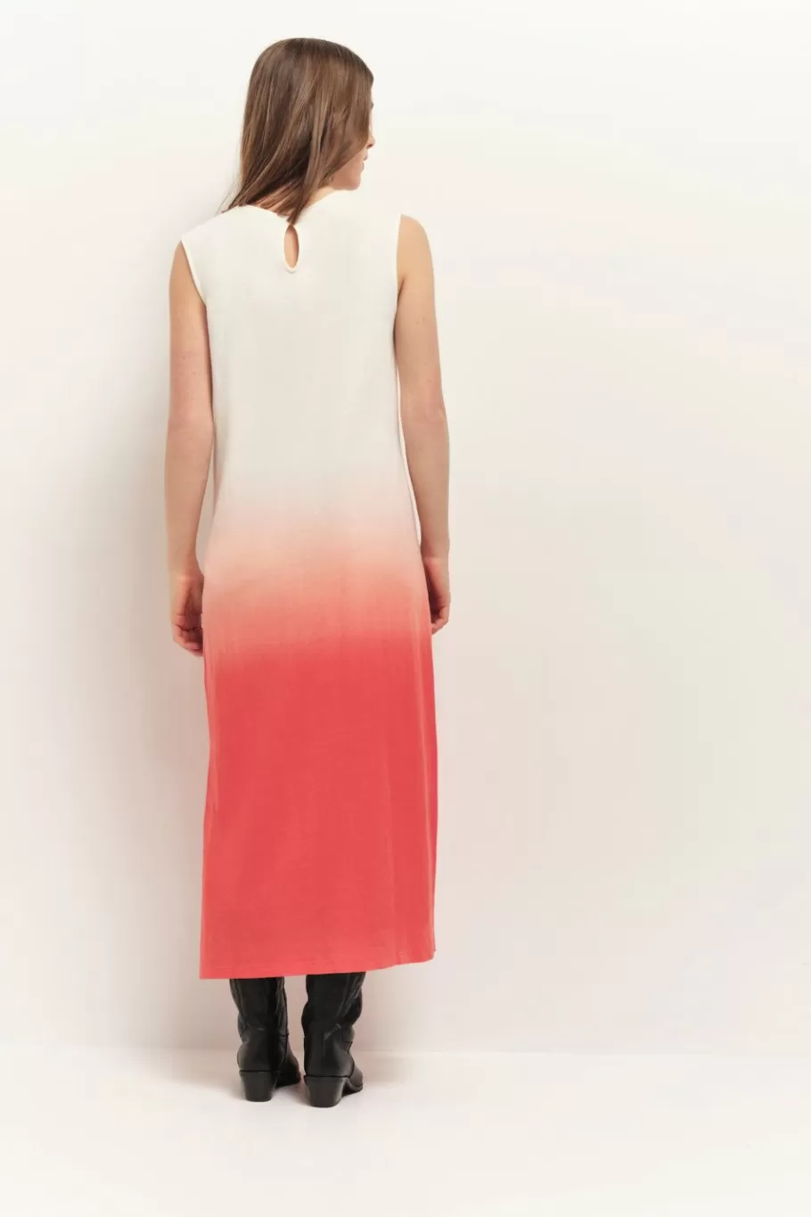 One Step Robes & Combinaisons^Rivo - Robe Longue Corail Maille Effet Deep Dye